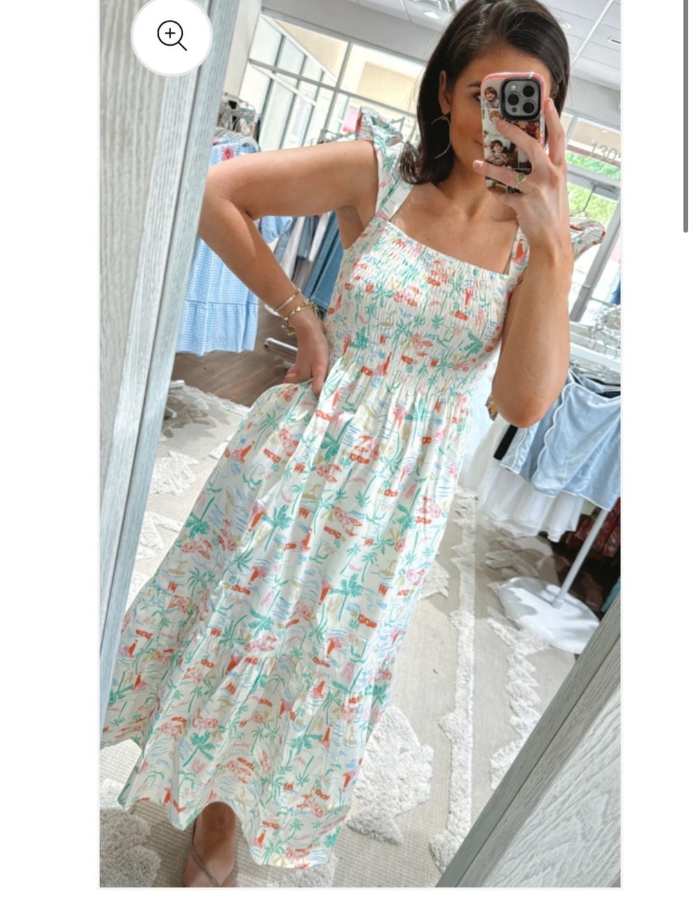 Karlie Seashore smock top maxi dress